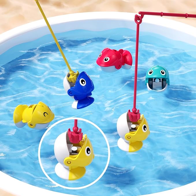 Magnetic Fishing Game for Kids Toddlers Ages 1-3 3-5 5-7, Fish Toy Board Game for Toddlers 1 2 3 4 5 6 7 8 Years Old, Fishing Table Toys Birthday Gifts