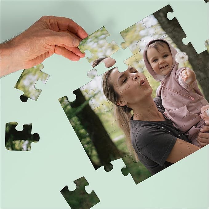 Photo Puzzle, Pet, Wedding, Family Reunion Puzzle | 30 Piece, Custom Jigsaw Puzzle for Adults (Horizontal/Landscape) | 14" x 11" | I See Me!