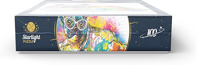 MyPuzzle Lazy Frenchie - Premium 100 Piece Jigsaw Puzzle for Adults