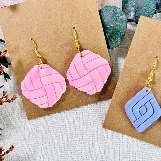 2PCS Geometric Line Polymer Clay Cutters – Modern Clay Cutters for Earrings, Tools and Molds for Polymer Clay Jewelry DIY