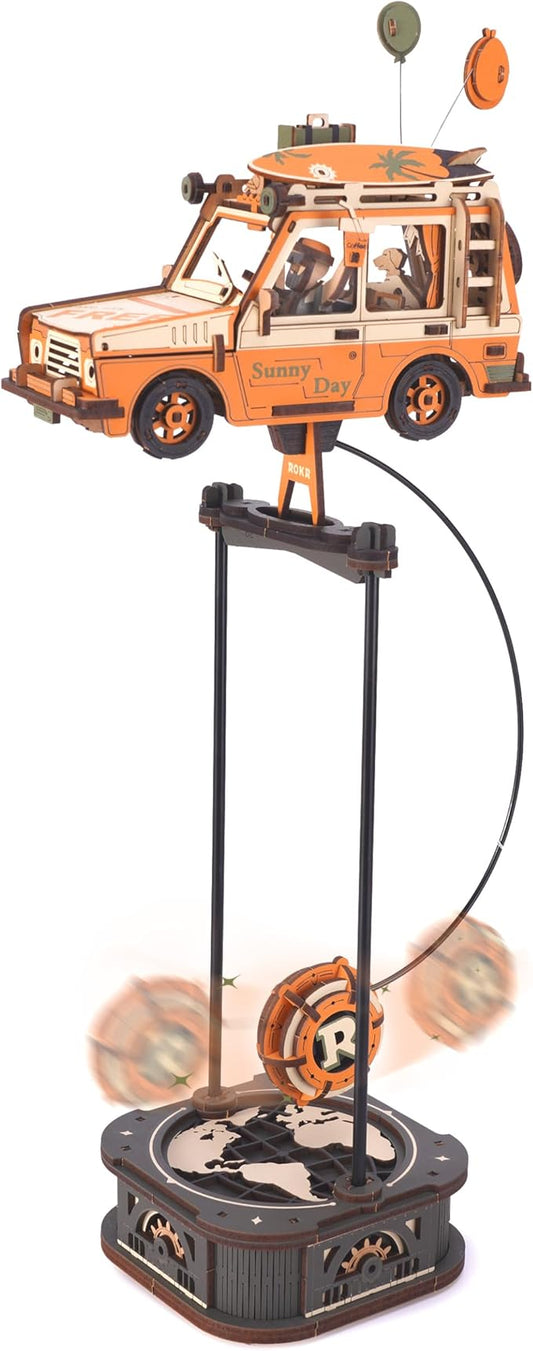 ROKR 3D Wooden Puzzles for Adults, 228 PCS DIY Craft Kit Balance Toy Road Tripper, Creative Christmas/Birthday Gifts for Teens & Adults