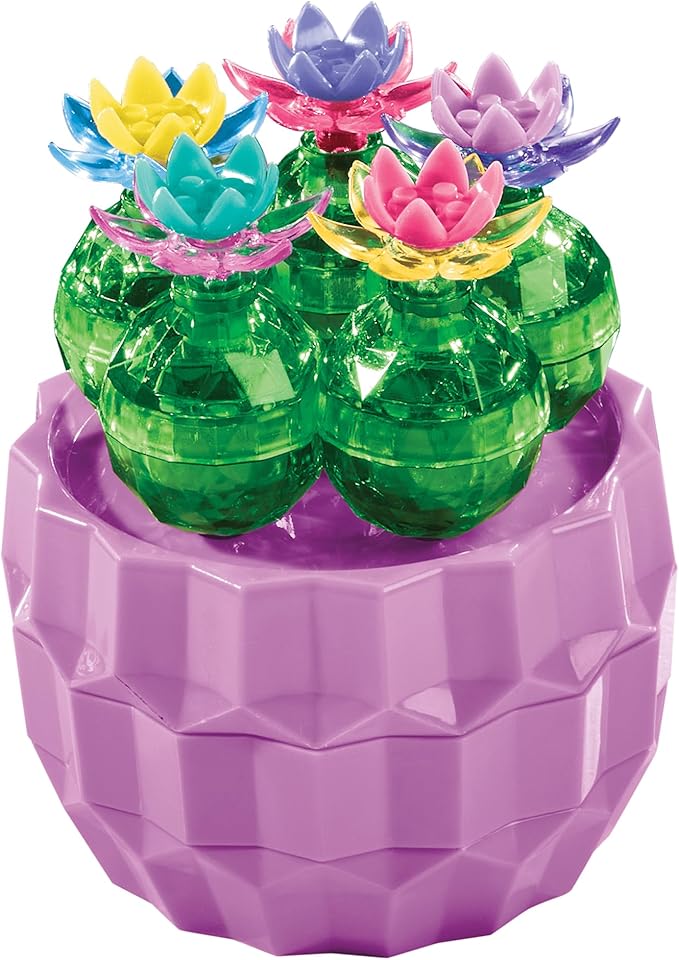 RoseArt Crystal Gem Creations Jewel Succulents Kit, 175+ Pieces, Great for Adults, Tweens and Children Ages 8+