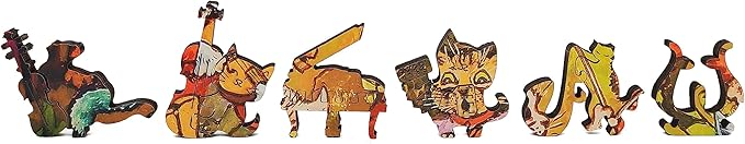 Wooden Puzzle for Adults - Uniquely Shaped Pieces - Made in The USA by FoxSmartBox - 235 Pieces - and The Band Plays on!