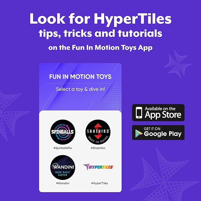 HyperTiles Hyperbolic Building Toy - 3" x 3" STEM Educational 3-Dimensional Adventure: 48 Tiles & 80 Connectors for Logic & Creativity - Infinite Shapes that Flex and Hinge - by Fun In Motion Toys