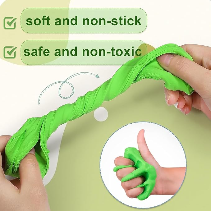 Air Dry Clay for Kids, 78 Colors Modeling Magic Clay, Safe & Non-Toxic, DIY Model School Arts & Crafts Kit with Tools, Home Party Favors, Birthday & Christmas Toys Gift for Boys & Girls