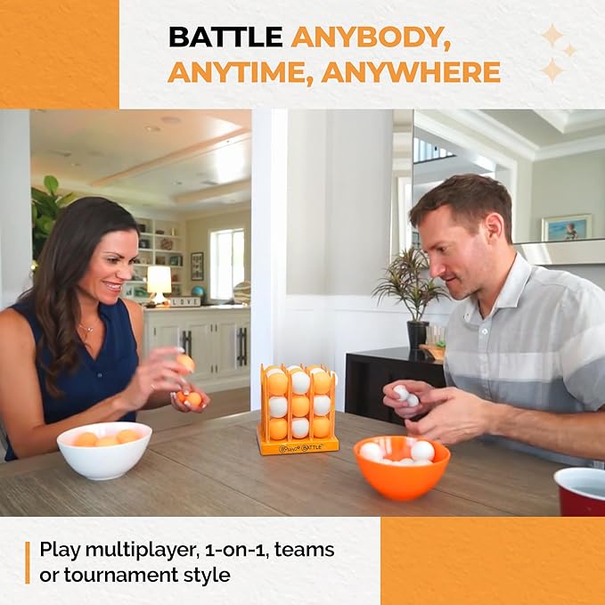 Game Set (Marbled Edition) Multiplayer Fun Games for Kids & Adults - Bounce Ball Games w/Multiple Battle Styles - Ultimate Family Games - Gifts for Teenage Boys & Girls
