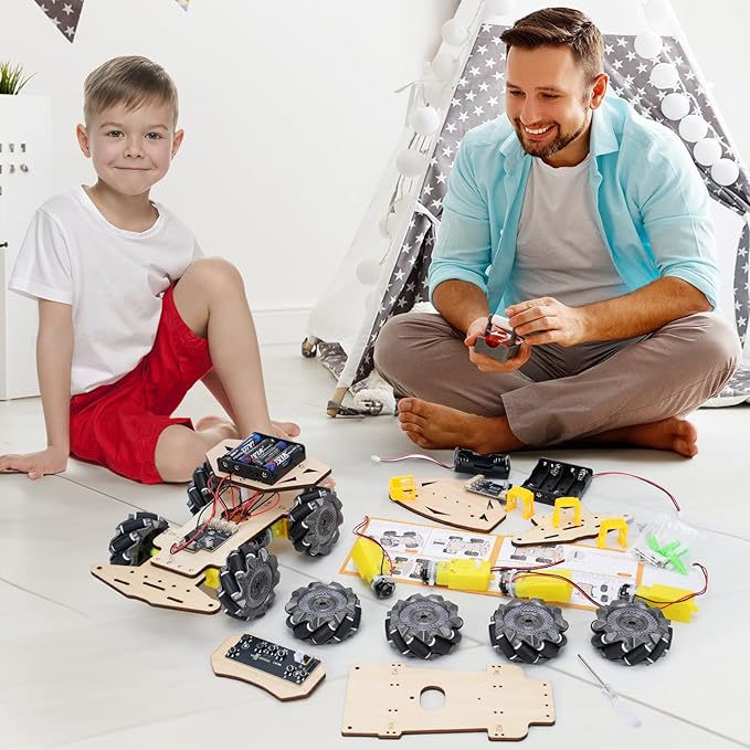 RC Robot Car Kit for Kids Ages 8-12 12-16, STEM Science Kits, STEM Projects, Gifts for 8 9 10 11 12 13 14 15 16 Year Old Boys Girls Teens, Cool Engineering Building Toys