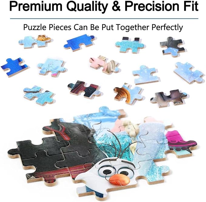 LELEMON Puzzles for Kids Ages 4-8,Snowmen 100 Piece Puzzles for Kids,Educational Kids Puzzles Jigsaw Puzzles in a Metal Box,Children 100 Piece Puzzle Games Puzzle Toys for Girls and Boys