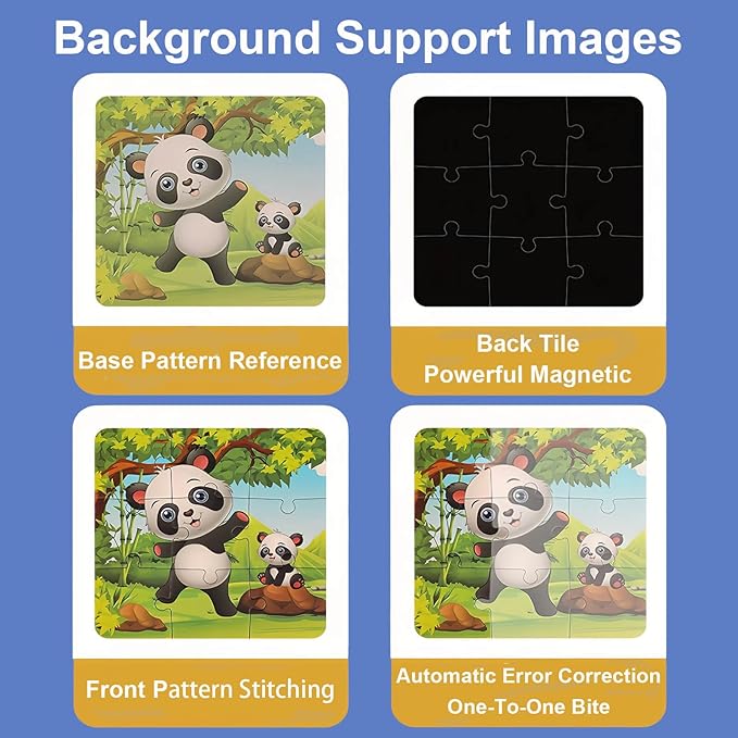 3 Pack Magnetic Puzzle Beginner, Childrens Puzzles Age 3-5, Puzzles for Kids Ages 2-4 4-8,Toddler Travel Toys, Preschool Learning Toys (3 Pack, Animals + Vehicles + Ocean)