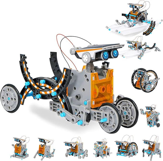 STEM Toys for Boys Ages 8-13, Solar Robot Science Kits for Kids Age 8-12, Educational Building Experiment Projects, Christmas Birthday Gifts for 9 10 11 14 Years Old Boy Girl Teen