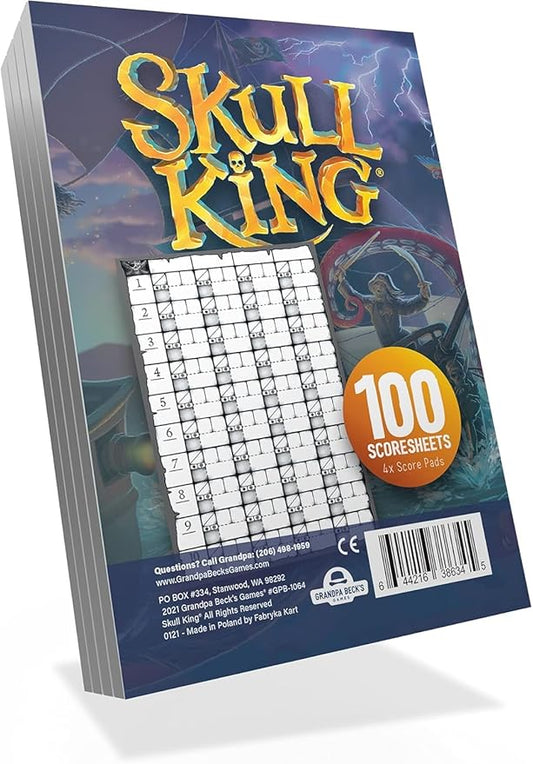 Grandpa Beck's Games Replacement Score Pads for Skull King - The Ultimate Pirate Trick Taking Game | from The Creators of Cover Your Assets & Cover Your Kingdom
