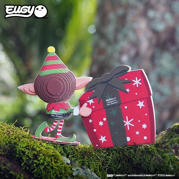 Eugy Christmas Elf 3D Puzzle, 38 Piece Eco-Friendly Educational Toy Puzzles for Boys, Girls & Kids Ages 6+