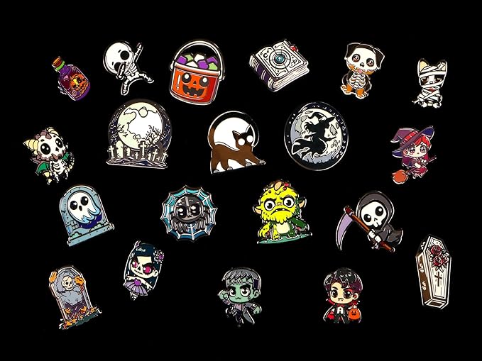 1985 Games Fright Night Dice Bag - Wide Range of Patterns for Gaming, Role Playing, Table Games (Pack of 6)