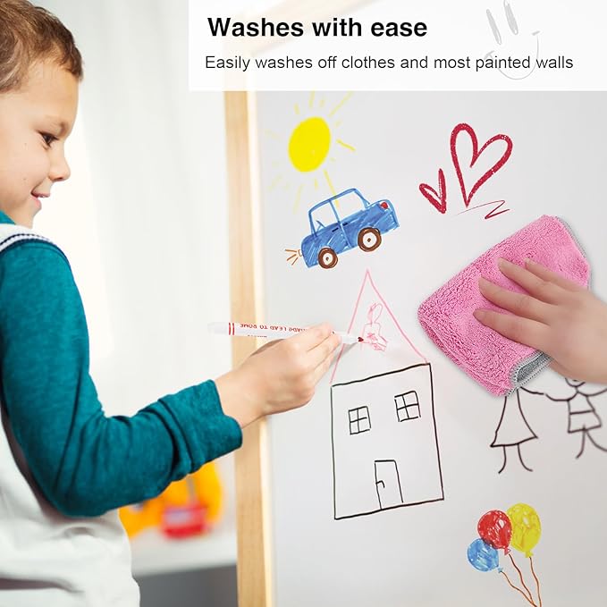 Washable Markers Bulk, Bulk Pack of 320 in 16 Vibrant Colors with Super Tip - Perfect for Kids' Classrooms & Teachers