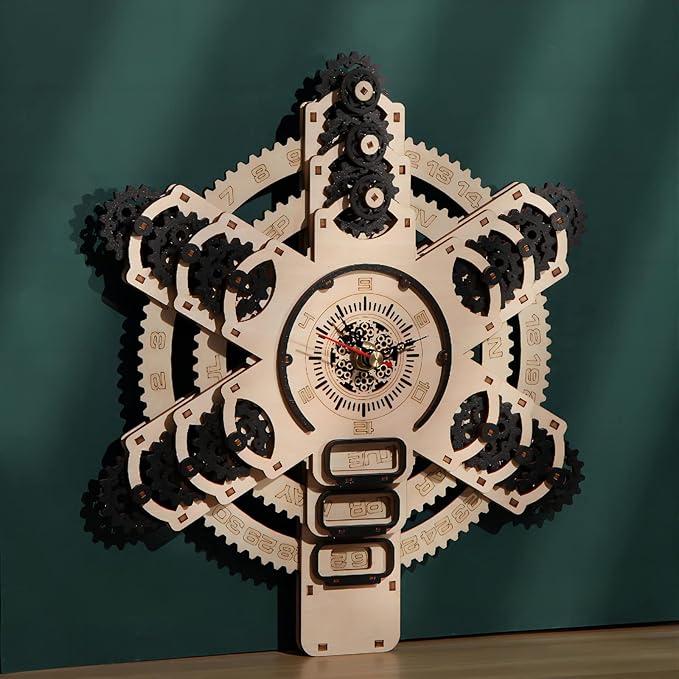 3D Wooden Puzzles Calendar Model Kits, Brainteaser and Puzzle for Christmas/Birthday,Gifts for Adults and Teens to Build Combination