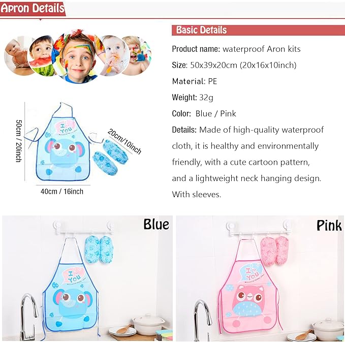 Silicone Painting Mat,Painting Stations Kit [1x Apron,1 Pair Oversleeve,20 Pieces Brushes] Craft Silicone Mats 21"X17" with Detachable Cup for Kids Gift,Paint, Clay, DIY Projects