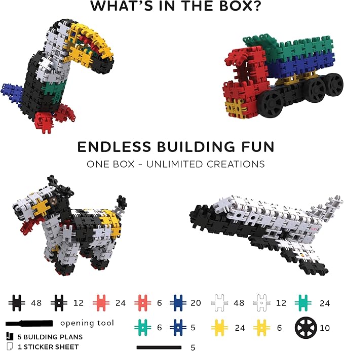 Nano Clics Creative Builders 250, Construction Toys for Children Ages 8 and up, Creative Educational Toys in a 250 Piece Set, Building Blocks for Girls and Boys, Durable Toys