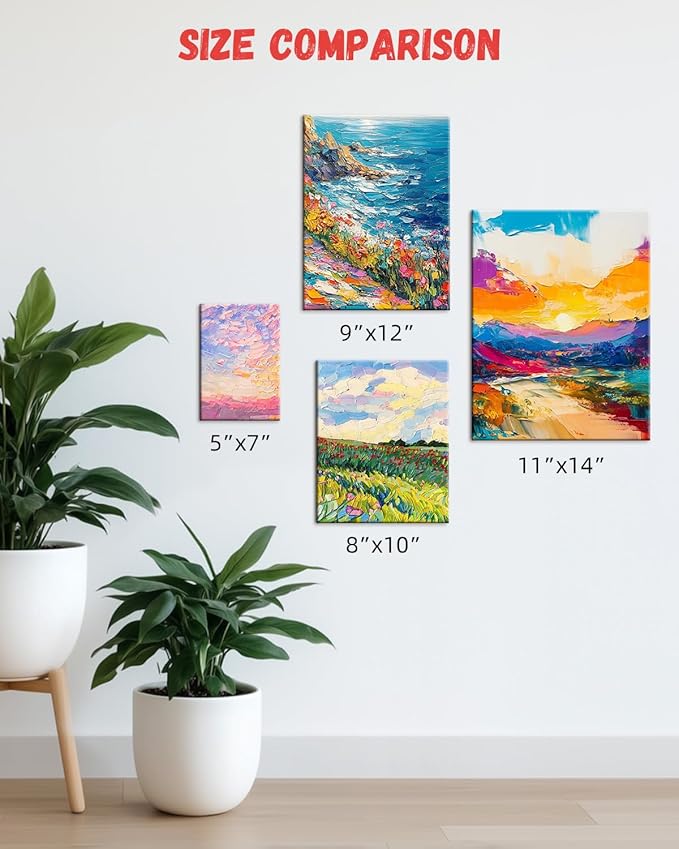 Simetufy Canvas Boards for Painting 8”x10“, 106 Pack Bulk Paint Canvas Panels - Cotton Canvas for Oil, Acrylic & Watercolor