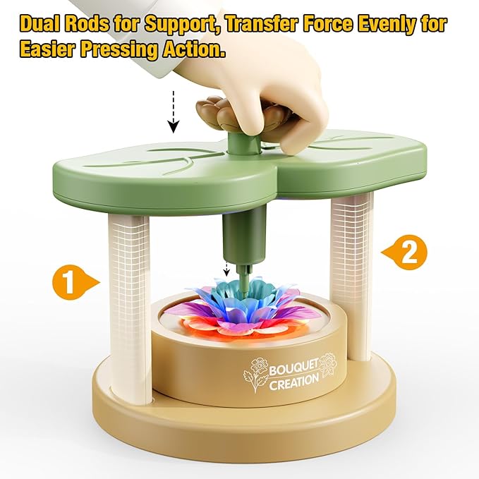 Crafts for Girls 8-12,Craft Kits DIY Fabric Flower Bouquet,Build Your Own Flowers,Toys for 8-12 Years Old,Educational Arts & Crafts Activity, Gardening Pretend Play, 8-12 Year Old Girl Birthday Gifts