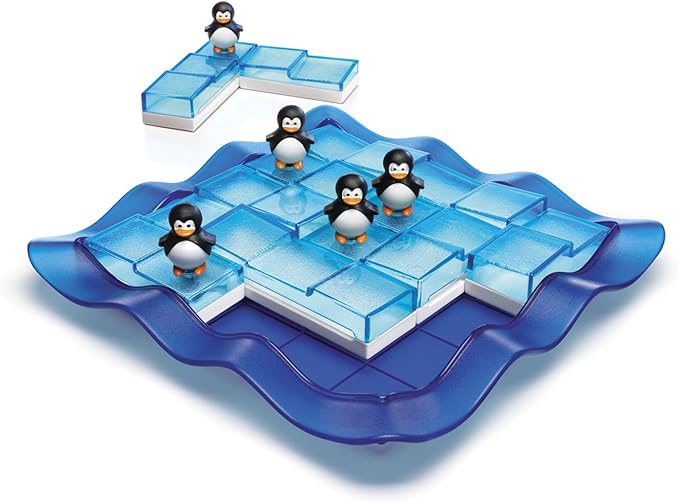 SmartGames Penguins on Ice Cognitive Skill-Building Puzzle Game for Ages 6 - Adult - Now with 100 Challenges!