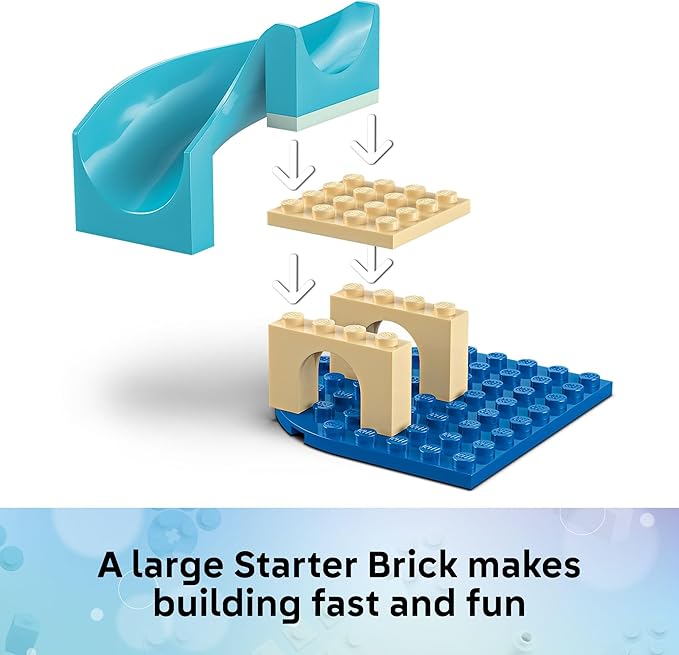 LEGO Gabby’s Dollhouse Mermaid Gabby’s Aquarium Adventure Building Blocks - Pretend Play & Learning Toy for Girls & Boys, Ages 4+, with Gabby & Mercat Mini Dolls - Gift Idea for Birthdays - 11204