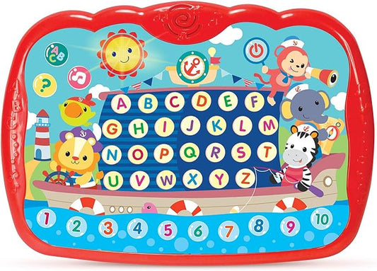 Learning Tablet for Toddlers 1-3 - Educational ABC Toy to Learn Alphabet, Number, Music & Words - Early Development Electronic Learning & Activity Game, Suitable for 1 2 3 Year Old Boys & Girls