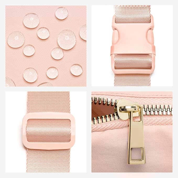 Gitus Gifts for 8 9 10 11 12 Year Old Girls Belt Bag Fanny Pack Crossbody Bags with Initial Letter Patch Cute Stuff Birthday Gifts for Teen Girls Women Personalized Trend Stuff (Coral Pink-B)