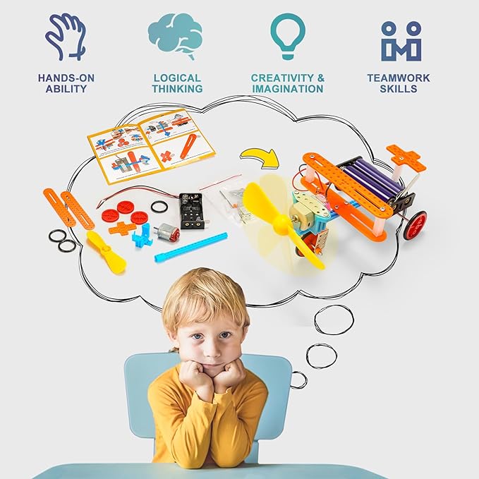 Robotics for Kids Ages 8-12 6-8, Boy Crafts Kids STEM Science Robot Building Kits 8-10 5-7 10-12, STEM Toys for Boys Gifts Age 6 7 8 10 12 13 14 Year Old