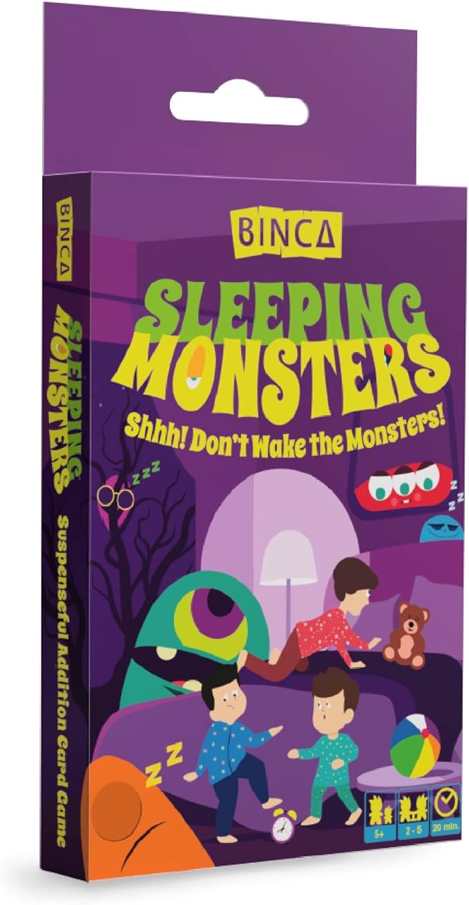 Card Game - Sleeping Monsters, Sneakiest Strategy & Suspense Game for Kids, Teens & Adults, Fun for Family Game Night, Educational & Travel Gifts for Ages 5 & Up, 2-5 Players