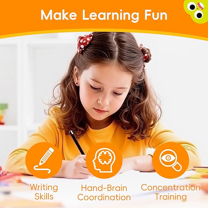 Large Magic Grooved Writing Practice, Grooved Handwriting Practice for Kids,Reusable Writing Practice for Kids Age 3-5 5-7 6-8 for Preschool (6books