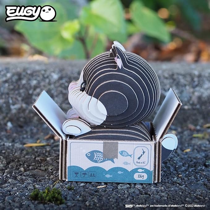 Eugy Cat - Tuxedo 3D Puzzle, 32 Piece Eco-Friendly Educational Learning Puzzles for Kids 6+