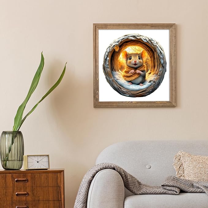 Wooden Puzzles for Adults - Unique Shape 3D Vision Wooden Puzzle - Cave Mouse Wooden Puzzles - Challenging Adult Animal Puzzles Creative Gifts - Birthday Gifts for Adults - Puzzle Toys - (300pcs)