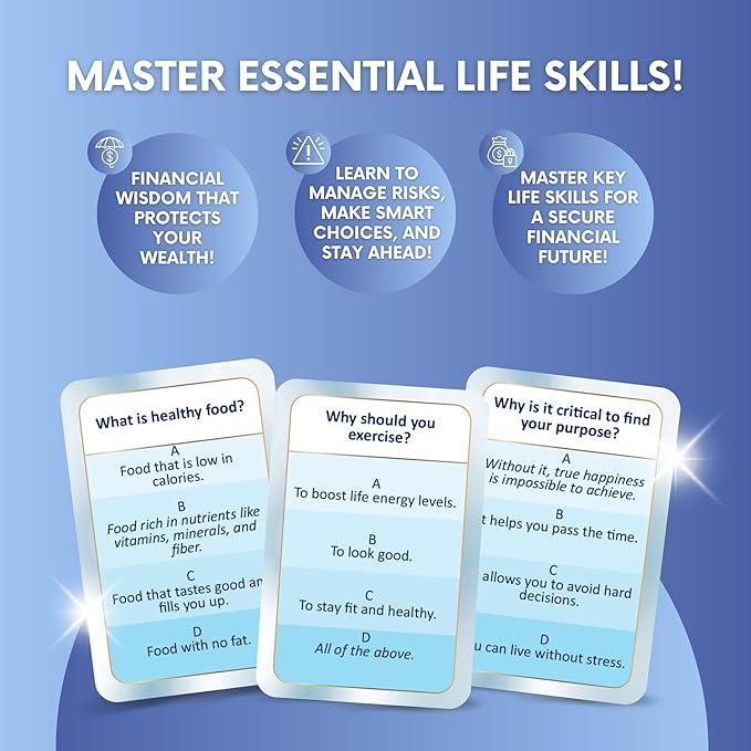 BeFree for Champions – Financial Literacy Board Game for Adults & Teens (14+), Money & Risk Management, Investing & Cash Flow, Achieve Life Goals | Fun Strategy Family Game