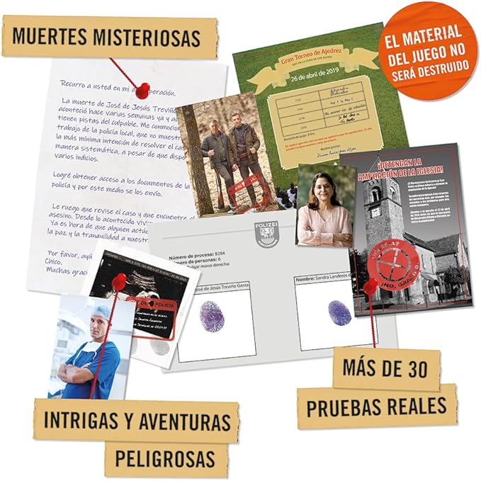 Hidden Games Lugar de Los hechos - El caso de San Pedro el Chico - México - Juego realista de escenas del crimen, emocionante juego de Detectives, juego Escape Room