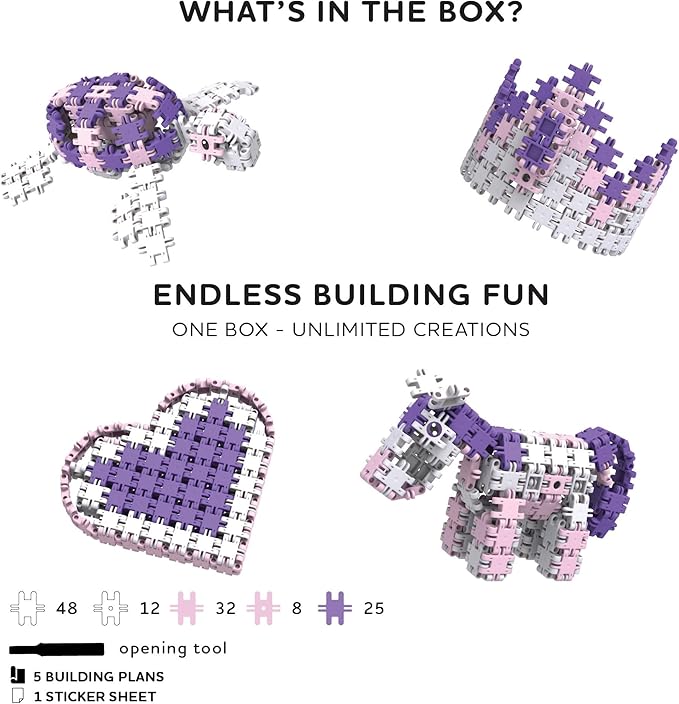 Nano Clics Fantasy Builders 125, Construction Toys for Children Ages 8 and up, Creative Educational Toys in a 125 Piece Set, Building Blocks for Girls and Boys, Durable Toys