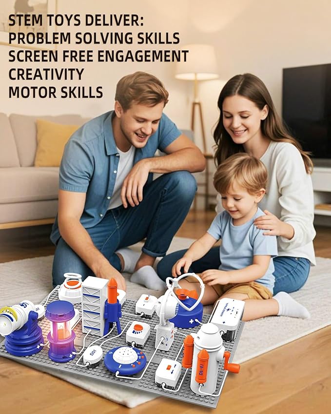 Science STEM Kits for Kids, Electronics Exploration Kit, 66 Pcs DIY Circuit Parts, Over 1200+ Projects, STEM Educational Toy Gifts for Kids Ages 6+, Full Color Project Manual