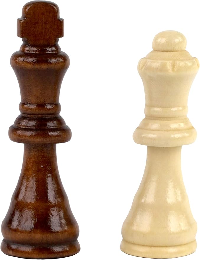 Regal Games Wooden Chess Sets for Adults with Folding Chess Board (15 x 15) & Wood Chess Pieces | Travel & Portable Table Games for Fun Family Game Night