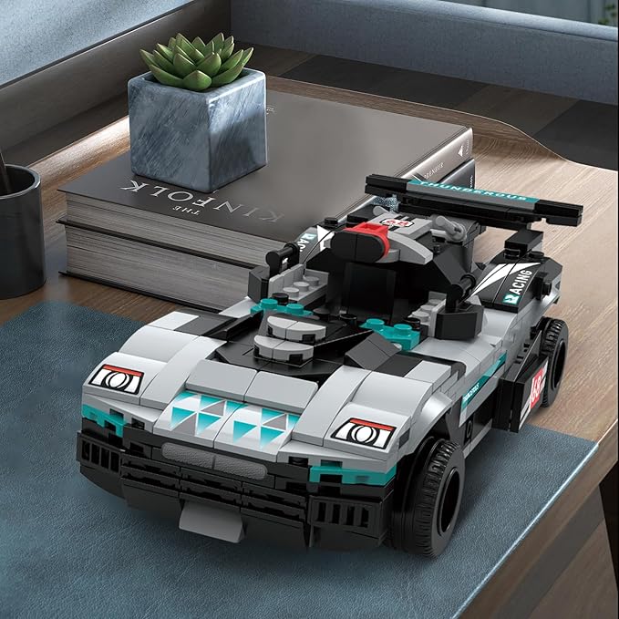 STEM Building Toys for Kids,2 in 1 Remote Control Racing Car Building Set,DIY Engineering Construction Toy,Adult Collectible Model Car Set to Build,Birthday Gift for Boys Girls Ages 8-14+