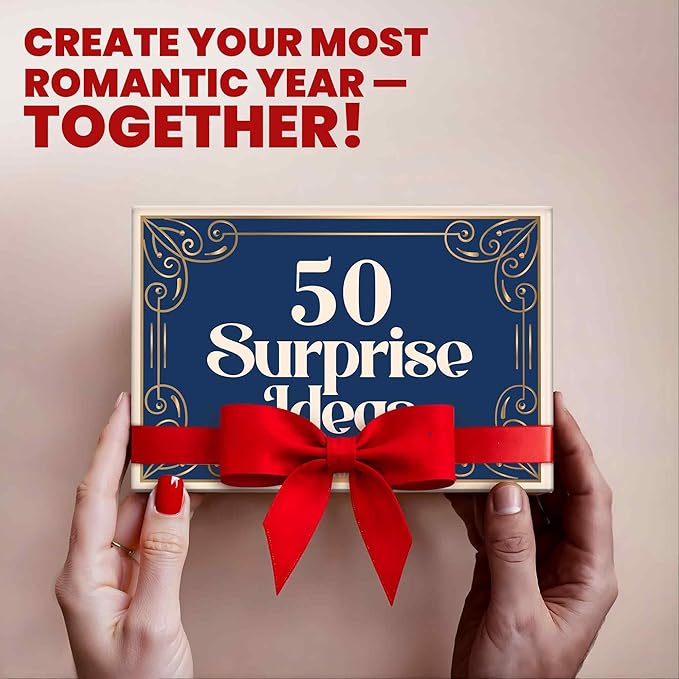 QUOKKA 50 Surprise Ideas Gifts for Couples Version II – Romantic Scratch-Off Gifts – Fun & Romantic Cards to Reconnect, Laugh & Explore Together – Birthday Wedding Anniversary Idea (Set 2)
