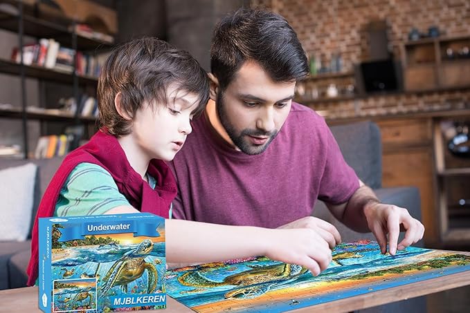 Puzzles for Kids Ages 4-6 8-10 Year Old - Underwater World,100 Piece Puzzle for Toddler Children Learning Educational Puzzles Toys for Boys and Girls