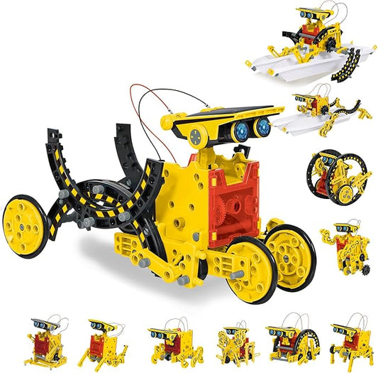 Solar Robot Toys for Kids Ages 8-12, 12-in-1 STEM Projects Science Kits for 8-13 9 10 11 Year Old Teen Boys Girls, 190Pcs DIY Building Experiment Education Sets, Christmas Birthday Gifts Ideas.