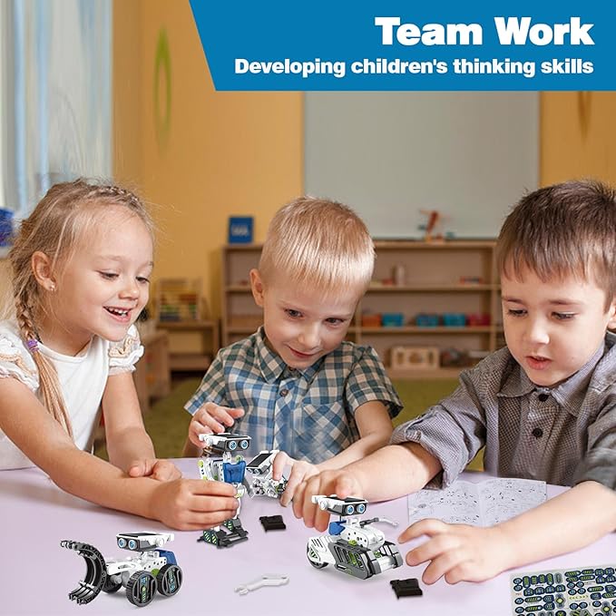 12-in-1 Solar Robot Kit for Kids 8-12, STEM Projects for Kids, DIY Building Toy Set & Science Kits for Kids Age 8-12 Boys & Girls Birthday, Green