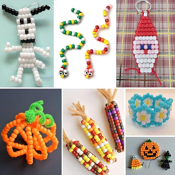 LIS HEGENSA Pony Beads Bulk,Kandi Beads for Necklace Jewelry Making Hair Braiding,Bracelets Making Kits,Hair Bead,Bracelet Plastic Bead for Crafts Braids Girls(48 Color,2200PCS)