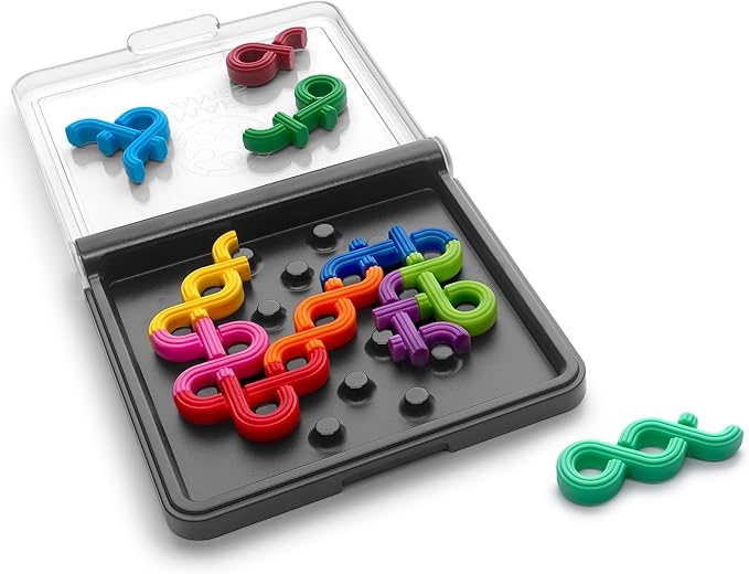 SmartGames IQ Noodles - A Travel Friendly Logic Puzzle for Ages 7 - Adult with 120 Challenges and 2 Play Modes!