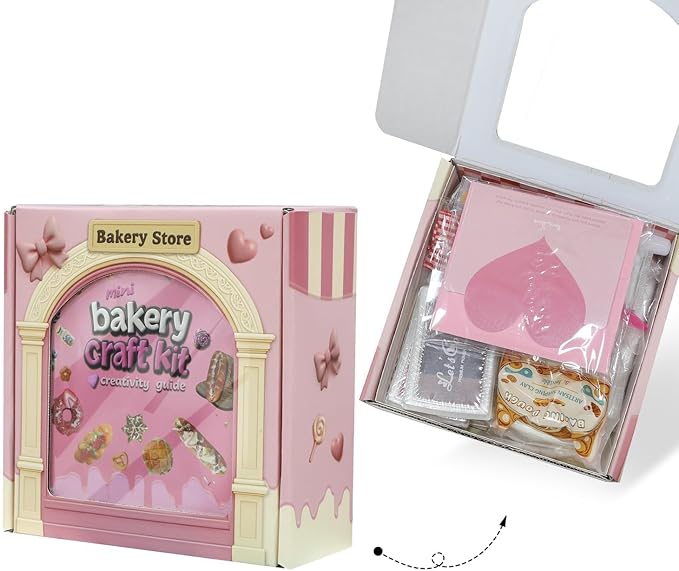 iLAND Air Dry Clay Crafts for Girls 8-12 Cute Arts and Crafts for Kids Fun Kid Activities on Lovely Modeling Clay Kit DIY Crafting for Teens Birthday Gifts for Girls 10-12 13 Christmas Gifts Creative