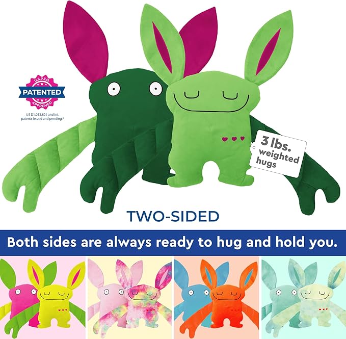 Weighted Plush Toy – Machine Washable Calming Stuffed Animal for Kids – Arms and Body are Weighted to Give a Realistic Hug – Soft Companion for Playtime, Naptime & Travel (Me Mee)