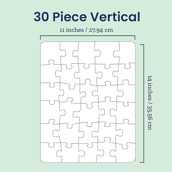 Photo Puzzle, Pet, Wedding, Family Reunion Puzzle | 30 Piece, Custom Jigsaw Puzzle for Adults (Vertical/Portrait) | 11" x 14" | I See Me!