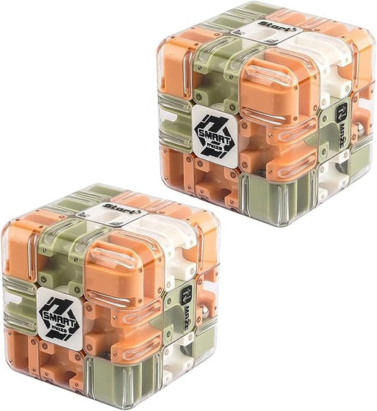 Large Labyrinth 3D Puzzles Maze Cube - Engaging Brain Teaser Toy, 3D Ball Maze, 3D Puzzle Ball Labyrinth Cube for Kids and Adults (2PCS)