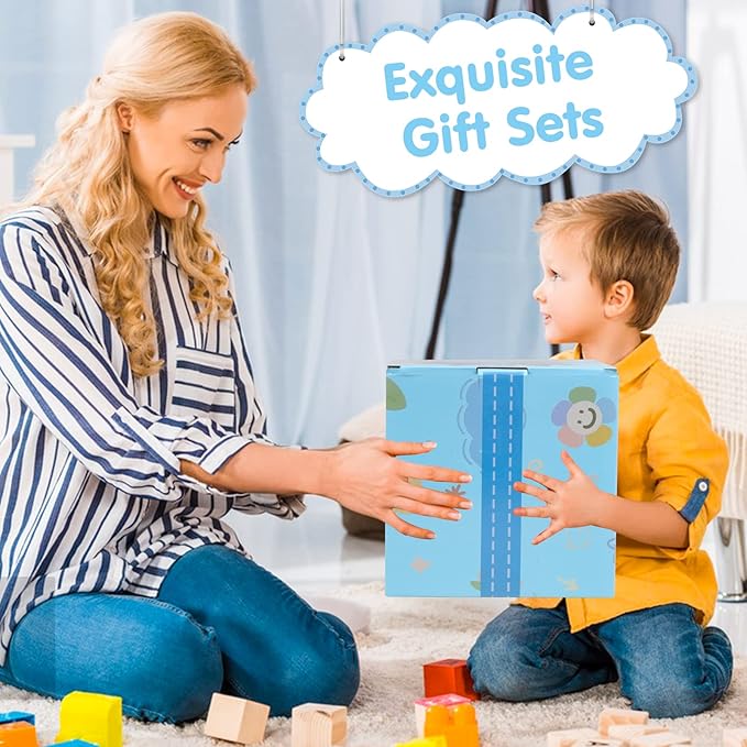 Wooden Activity Cube,Montessori Toys Gift Set for 12+ Months Boys & Girls,Educational Learning Toys for Toddlers Age 1+,First Birthday Gift for Baby