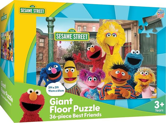 Sesame Street - Best Friends 36pc Floor Puzzle - Jigsaw Puzzle with Vibrant Artwork and Durable Pieces - Fun Family Activity, Brain Challenge, and Educational Entertainment for Kids, Teens, and Adults